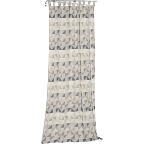 Vorhang WIRTH Berlare Gardinen Gr. 225 cm, Schlaufen, 132 cm, braun Schlaufen nach Maß