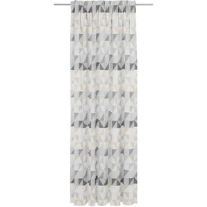 Vorhang WIRTH Berlare Gardinen Gr. 245 cm, Multifunktionsband, 132 cm, grau (hellgrau) Schlafzimmergardinen nach Maß