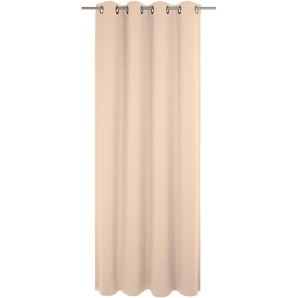 Vorhang WIRTH Berwick Gardinen Gr. 225 cm, Ösen, 132 cm, orange (terra) Ösen