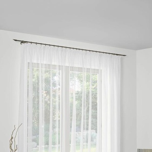 Vorhang WIRTH Chloé Gardinen Gr. 120 cm, Faltenband, 750 cm, weiß Schlafzimmergardinen Store