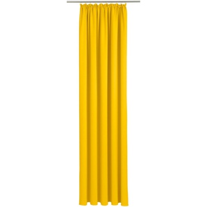 Vorhang WIRTH Dim out Gardinen Gr. 225 cm, Kräuselband, 285 cm, gelb Kräuselband