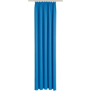 Vorhang WIRTH Dim out Gardinen Gr. 245 cm, Kräuselband, 285 cm, blau Kräuselband