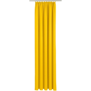 Vorhang WIRTH Dim out Gardinen Gr. 255 cm, Kräuselband, 145 cm, gelb Kräuselband Gardine