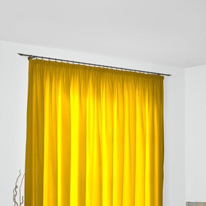 Vorhang WIRTH Dim out Gardinen Gr. 255 cm, Multifunktionsband, 142 cm, gelb Esszimmergardinen