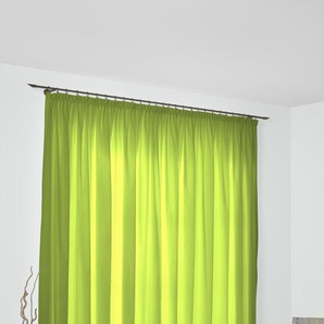 Vorhang WIRTH Dim out Gardinen Gr. 255 cm, Multifunktionsband, 142 cm, grün (limone) Esszimmergardinen