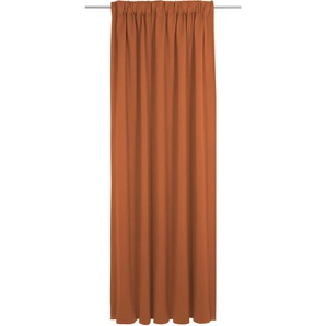 Vorhang WIRTH Dim out Gardinen Gr. 165 cm, Multifunktionsband, 142 cm, orange (terra) Schlafzimmergardinen nach Maß