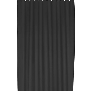 Vorhang WIRTH Dim out Gardinen Gr. 175 cm, Schlaufen, 142 cm, schwarz Schlaufen nach Maß