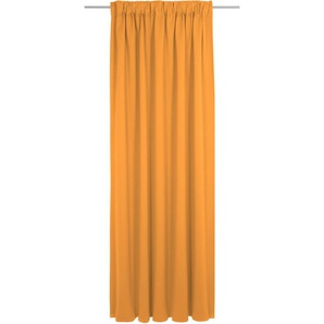 Vorhang WIRTH Dim out Gardinen Gr. 215 cm, Multifunktionsband, 142 cm, orange Schlafzimmergardinen