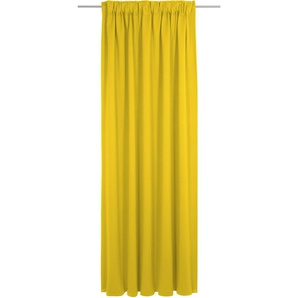 Vorhang WIRTH Dim out Gardinen Gr. 225 cm, Multifunktionsband, 142 cm, gelb Schlafzimmergardinen