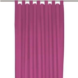 Vorhang WIRTH Dim out Gardinen Gr. 225 cm, Schlaufen, 142 cm, pink Schlaufen