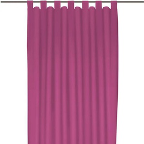Vorhang WIRTH Dim out Gardinen Gr. 235 cm, Schlaufen, 142 cm, pink Schlaufen nach Maß