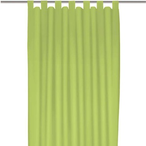 Vorhang WIRTH Dim out Gardinen Gr. 295 cm, Schlaufen, 142 cm, grün (limone) Schlaufen nach Maß