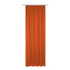 Vorhang WIRTH Dim out Gardinen Gr. 355 cm, Kräuselband, 142 cm, orange (terra) Kräuselband nach Maß