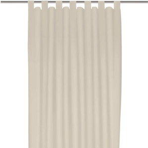 Vorhang WIRTH Dim out Gardinen Gr. 375 cm, Schlaufen, 142 cm, beige Schlaufen nach Maß