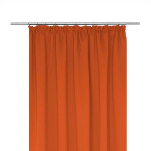 Vorhang WIRTH Dim out Gardinen Gr. 385 cm, Kräuselband, 142 cm, orange (terra) Kräuselband nach Maß