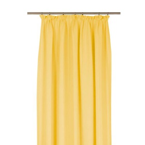 Vorhang WIRTH Felsted Gardinen Gr. 220 cm, Kräuselband, 132 cm, gelb Kräuselband Gardine