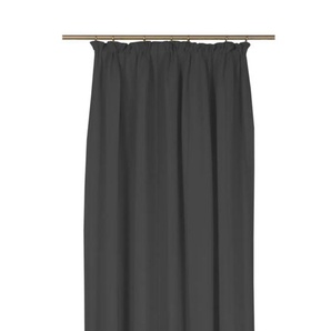 Vorhang WIRTH Felsted Gardinen Gr. 255 cm, Kräuselband, 132 cm, schwarz Kräuselband Gardine