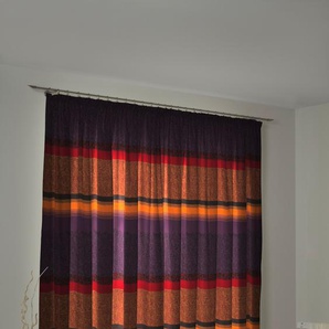 Vorhang WIRTH Maribor Gardinen Gr. 255 cm, Multifunktionsband, 132 cm, bunt (rot, lila) Esszimmergardinen