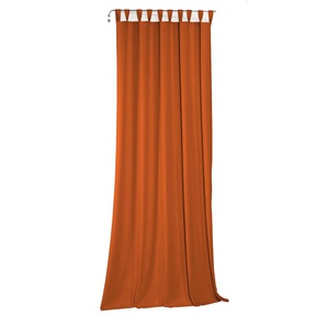 Vorhang WIRTH Newbury Gardinen Gr. 245 cm, Schlaufen, 130 cm, orange (terrakotta) Schlaufen Gardine