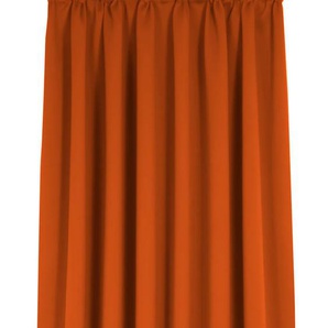 Vorhang WIRTH Newbury Gardinen Gr. 195 cm, Kräuselband, 130 cm, orange (terra) Kräuselband