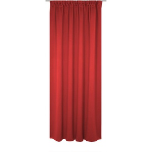 Vorhang WIRTH Newbury Gardinen Gr. 195 cm, Multifunktionsband, 130 cm, rot Schlafzimmergardinen