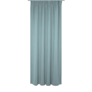 Vorhang WIRTH Newbury Gardinen Gr. 205 cm, Multifunktionsband, 130 cm, blau (mittelblau) Schlafzimmergardinen nach Maß