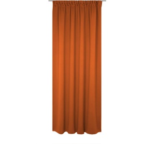 Vorhang WIRTH Newbury Gardinen Gr. 205 cm, Multifunktionsband, 130 cm, orange (terra) Schlafzimmergardinen nach Maß