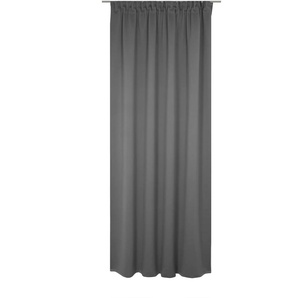 Vorhang WIRTH Newbury Gardinen Gr. 215 cm, Multifunktionsband, 130 cm, grau Schlafzimmergardinen nach Maß
