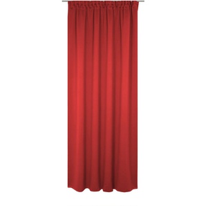 Vorhang WIRTH Newbury Gardinen Gr. 225 cm, Multifunktionsband, 130 cm, rot Schlafzimmergardinen nach Maß