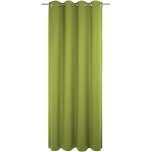 Vorhang WIRTH Newbury Gardinen Gr. 265 cm, Ösen, 130 cm, grün Ösen nach Maß