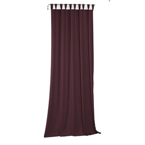 Vorhang WIRTH Newbury Gardinen Gr. 285 cm, Schlaufen, 130 cm, lila (aubergine) Schlaufen nach Maß