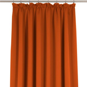 Vorhang WIRTH Newbury Gardinen Gr. 355 cm, Kräuselband, 130 cm, orange (terra) Kräuselband nach Maß