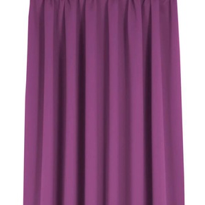 Vorhang WIRTH Newbury Gardinen Gr. 385 cm, Kräuselband, 130 cm, lila (beere) Kräuselband nach Maß