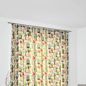Vorhang WIRTH Oakham Gardinen Gr. 255 cm, Multifunktionsband, 132 cm, beige (natur, terra) Esszimmergardinen