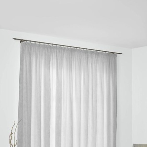 Vorhang WIRTH Riccia Gardinen Gr. 255 cm, Multifunktionsband, 132 cm, bunt (weiß, silberfarben) Esszimmergardinen
