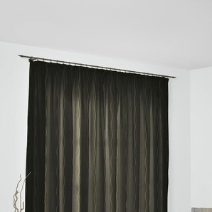 Vorhang WIRTH Sepino Gardinen Gr. 255 cm, Multifunktionsband, 132 cm, braun Esszimmergardinen