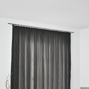 Vorhang WIRTH Sepino Gardinen Gr. 255 cm, Multifunktionsband, 132 cm, grau Esszimmergardinen