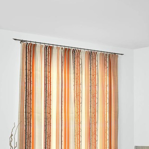 Vorhang WIRTH Soliera Gardinen Gr. 255 cm, Multifunktionsband, 132 cm, orange Esszimmergardinen