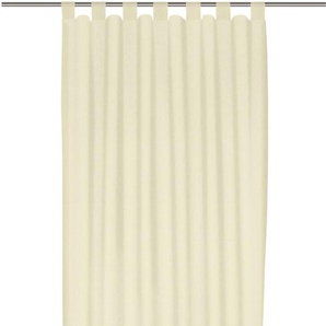 Vorhang WIRTH Sunday Gardinen Gr. 235 cm, Schlaufen, 142 cm, beige (creme) Schlaufen
