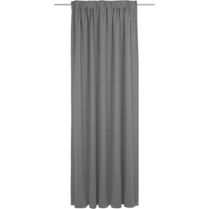Vorhang WIRTH Sunday Gardinen Gr. 255 cm, Multifunktionsband, 142 cm, grau (dunkelgrau) Schlafzimmergardinen nach Maß
