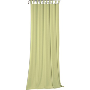 Vorhang WIRTH Sunday Gardinen Gr. 275 cm, Schlaufen, 142 cm, grün Schlaufen nach Maß
