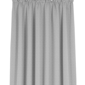 Vorhang WIRTH Sunday Gardinen Gr. 295 cm, Kräuselband, 142 cm, grau (hellgrau) Kräuselband nach Maß