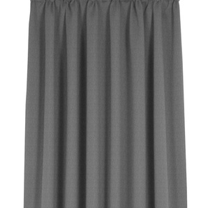 Vorhang WIRTH Sunday Gardinen Gr. 325 cm, Kräuselband, 142 cm, grau (dunkelgrau) Kräuselband nach Maß