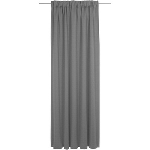 Vorhang WIRTH Sunday Gardinen Gr. 375 cm, Multifunktionsband, 142 cm, grau (dunkelgrau) Schlafzimmergardinen nach Maß