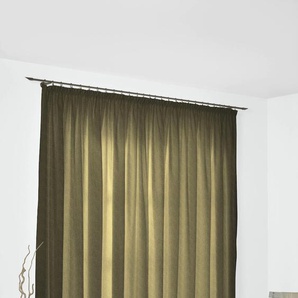 Vorhang WIRTH Torbole Gardinen Gr. 255 cm, Multifunktionsband, 132 cm, grün (moosgrün) Esszimmergardinen