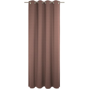 Vorhang WIRTH Torbole Gardinen Gr. 165 cm, Ösen, 132 cm, orange (terra) Ösen nach Maß