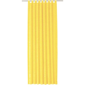 Vorhang WIRTH Tromsö Gardinen Gr. 200 cm, Schlaufen, 132 cm, gelb Schlaufen Gardine