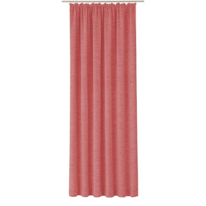 Vorhang WIRTH Trondheim 234 g/m² Gardinen Gr. 255 cm, Kräuselband, 172 cm, rosa Kräuselband Gardine