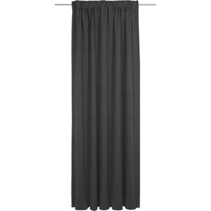 Vorhang WIRTH Trondheim B Gardinen Gr. 165 cm, Multifunktionsband, 132 cm, schwarz Schlafzimmergardinen nach Maß