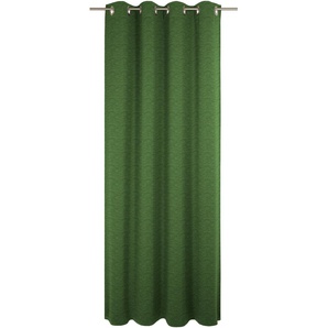 Vorhang WIRTH Trondheim B Gardinen Gr. 215 cm, Ösen, 132 cm, grün (dunkelgrün) Ösen nach Maß